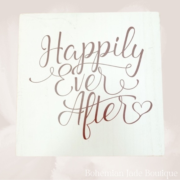 Marshalls Other - ‘Happy Ever After’ Distressed Wooden Wall Hanging